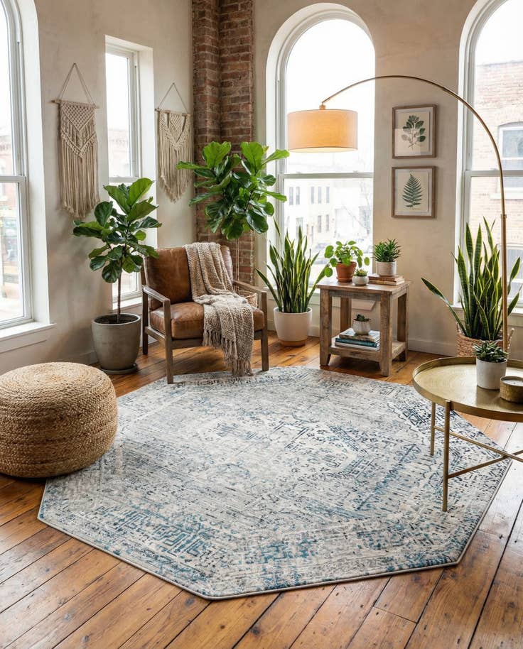 Detail image of 7' 10 x 7' 10 Finsbury Octagon Rug