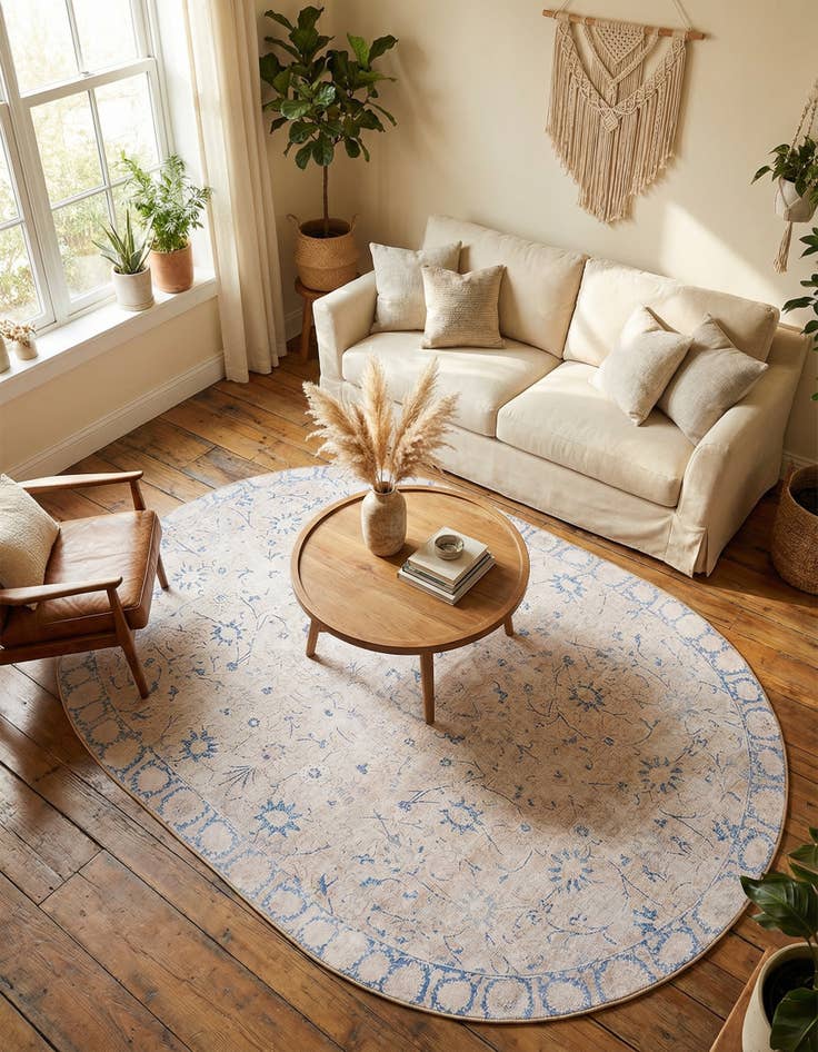 Detail image of 7' 6 x 10' 6 Timeless Oval Rug