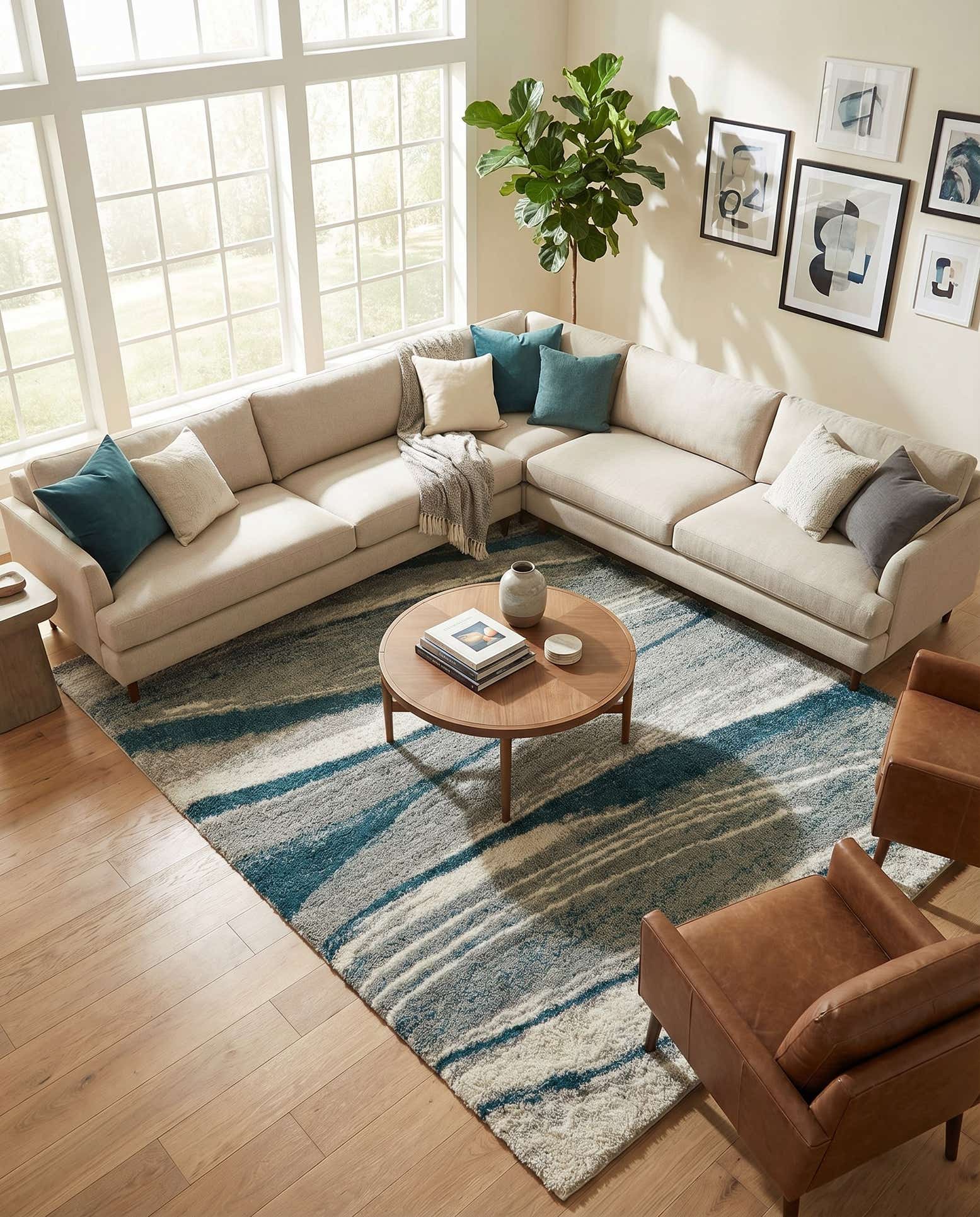 9' 10 x 14' Soft Touch Shag Rug