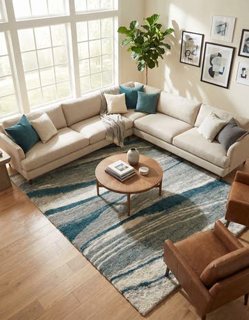 9' 10 x 14' Soft Touch Shag Rug