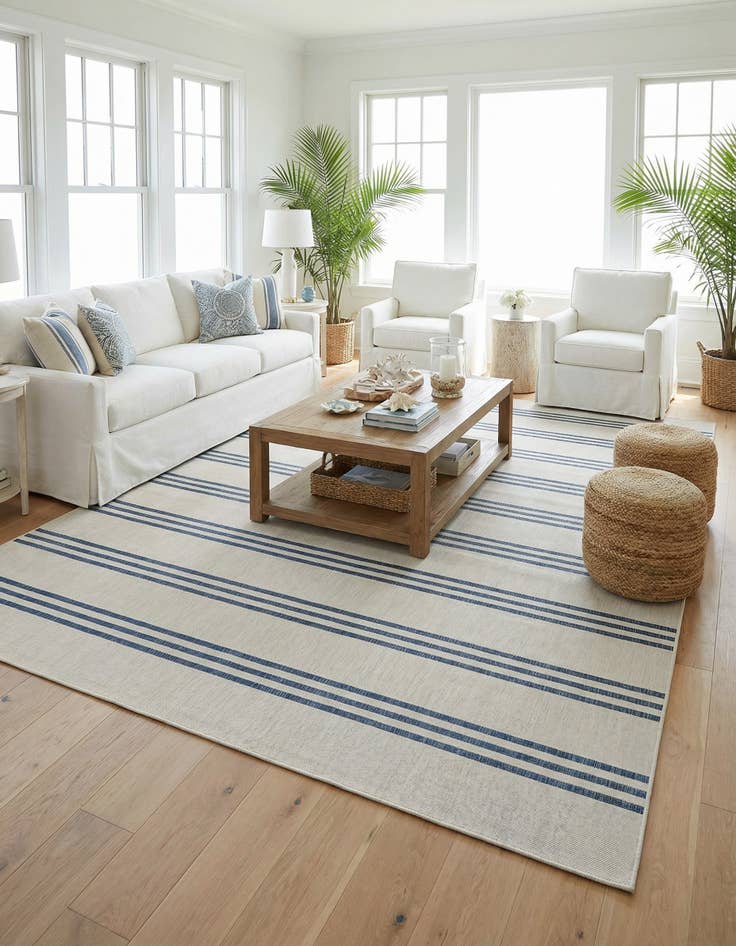 Detail image of 9' x 12'  Washable Jill Zarin Anguilla Indoor / Outdoor Rug