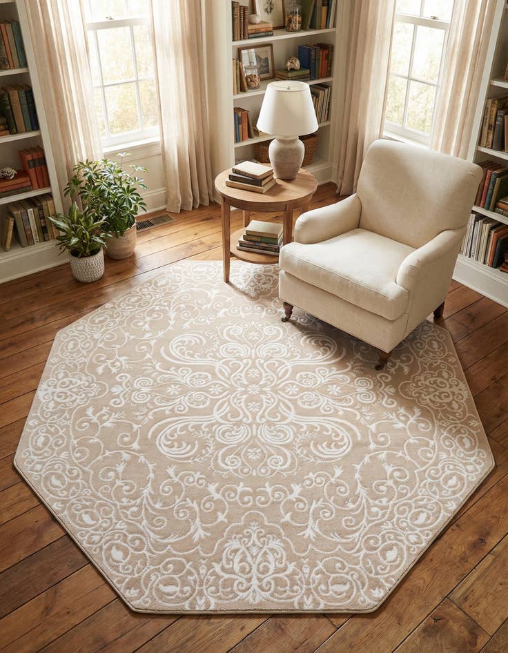 Detail image of 7' 10 x 7' 10 Nepal Octagon Rug