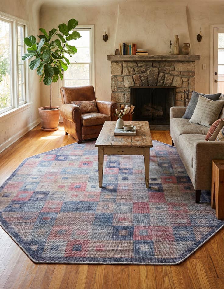 Detail image of 7' 10 x 7' 10  Washable Sisu Octagon Rug