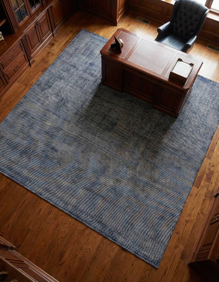 Detail image of 10' x 10'  Hand Woven Jill Zarin English Manor Farmhouse Wool Square Rug