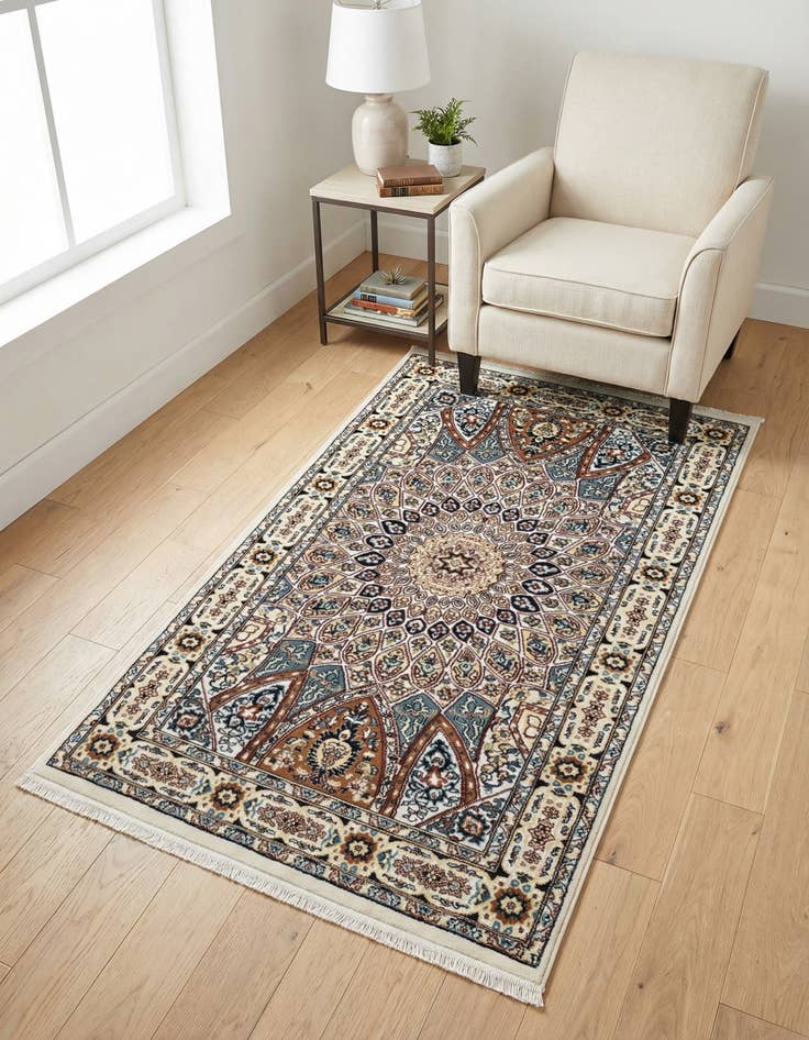 Detail image of 3' x 5' 3 Nain Design Rug