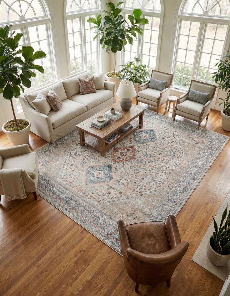 Detail image of 10' 2 x 10' 2 Newport Square Rug