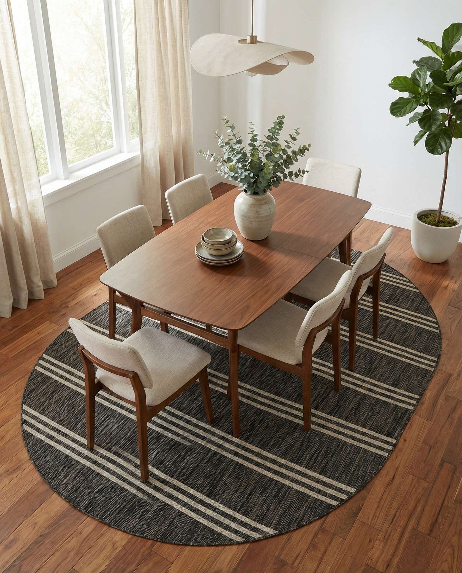 7' 10 x 10' Easy-Clean Jill Zarin Anguilla Indoor / Outdoor Oval Rug