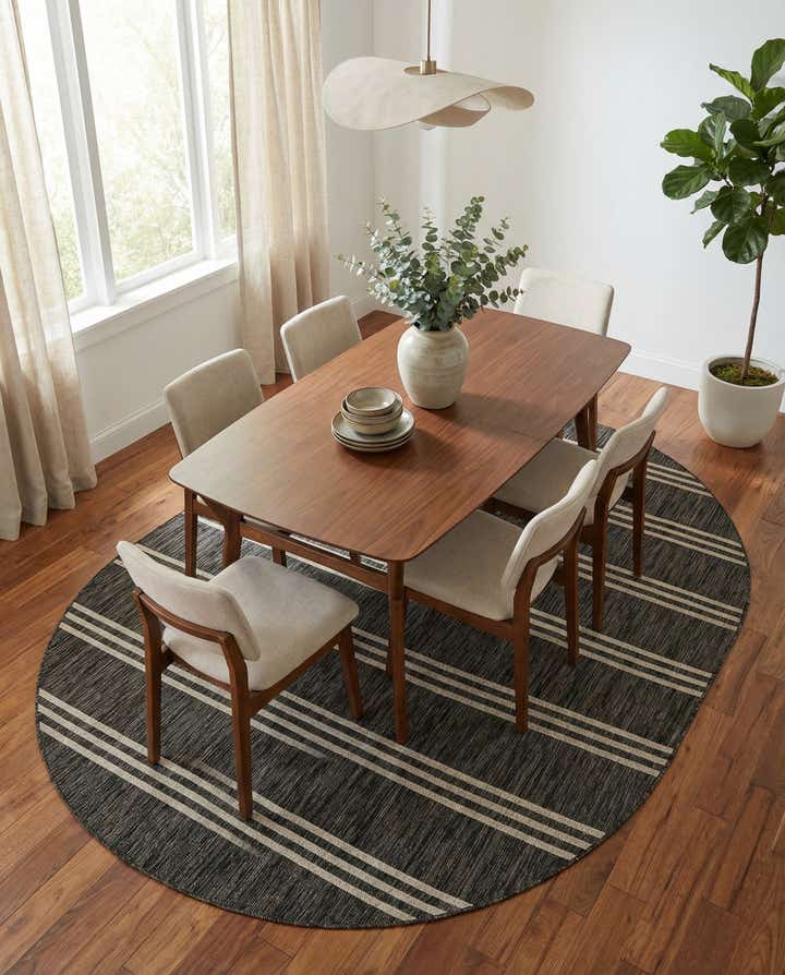 7' 10 x 10' Easy-Clean Jill Zarin Anguilla Indoor / Outdoor Oval Rug