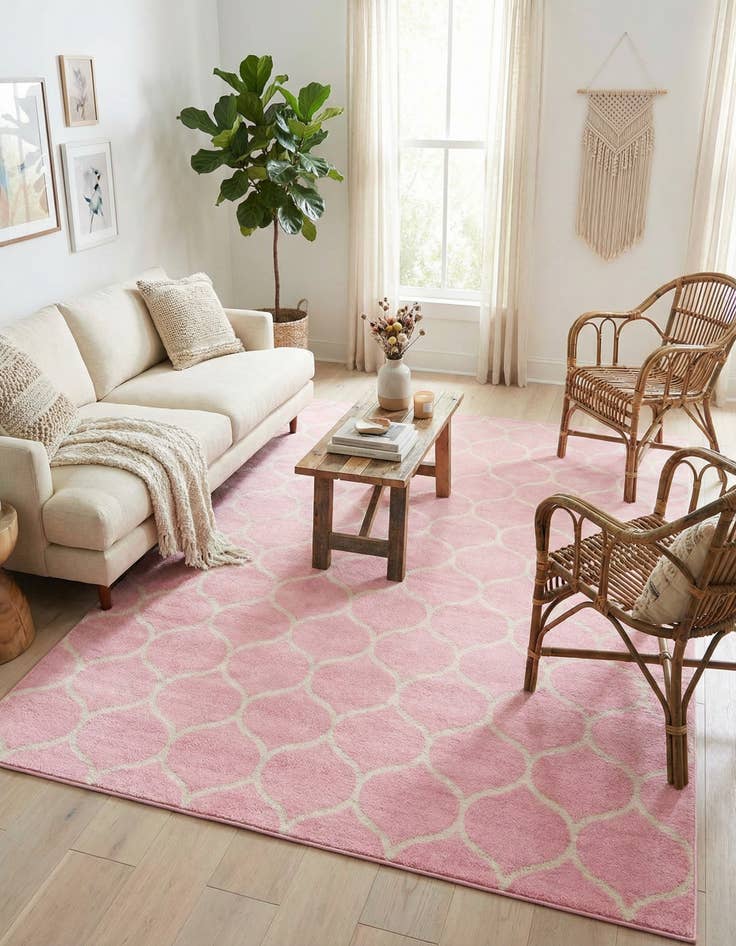 Detail image of 9' x 12' Trellis Frieze Rug