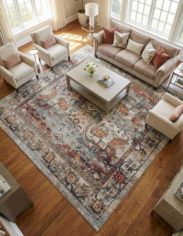 Detail image of 10' x 10' Isabella Square Rug