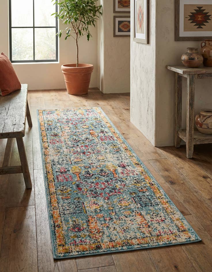 Detail image of 2' x 6' 9 Washable El Paso Runner Rug