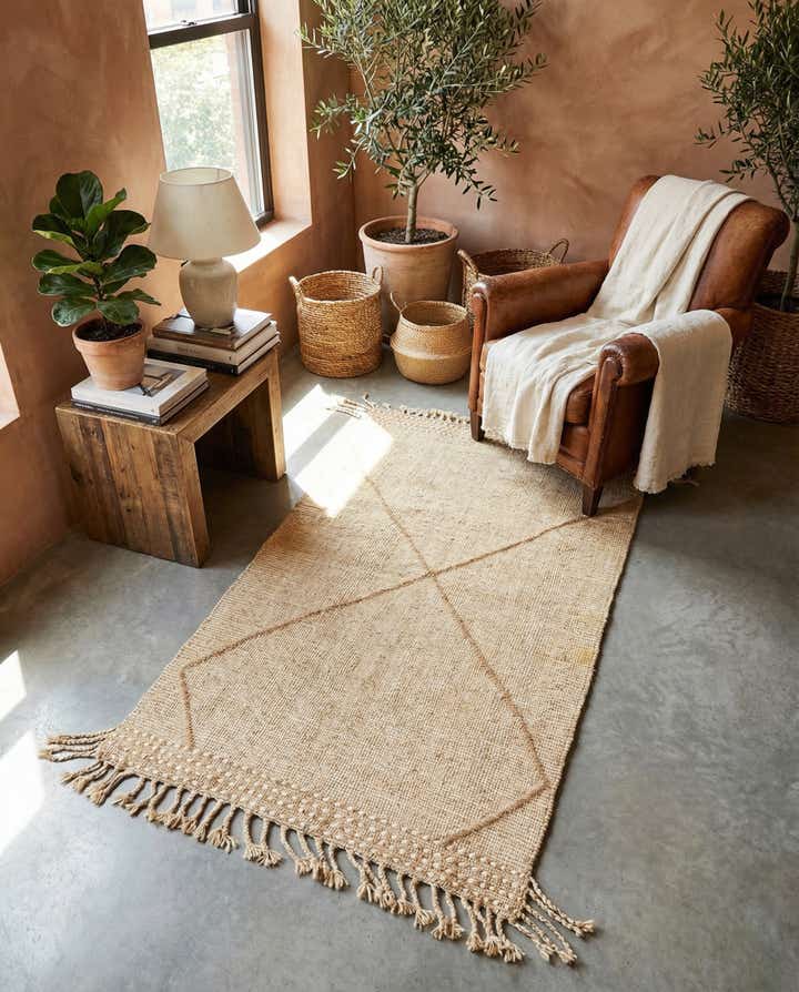 3' 1 x 4' 11 Hand Knotted Moroccan Wool Rug