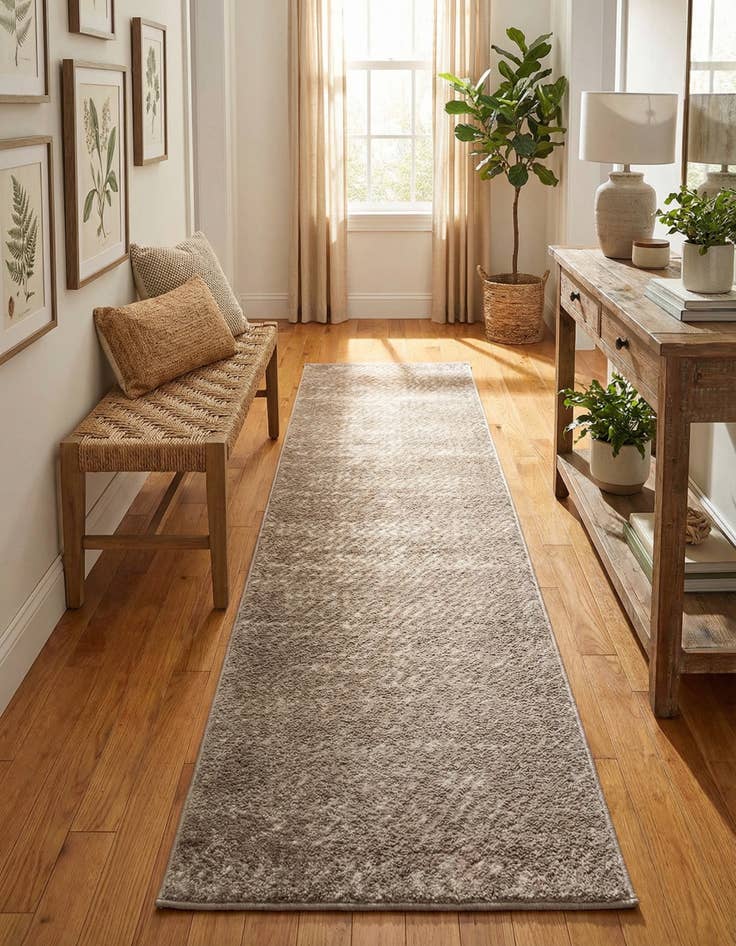 Detail image of 2' x 8' Sepia Runner Rug