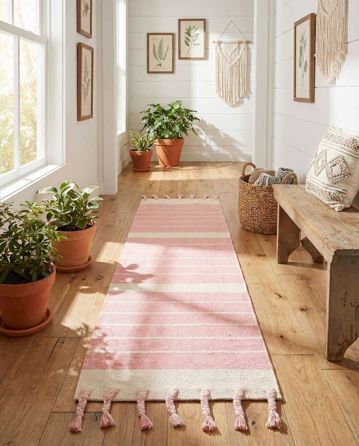2' 2 x 6' 1 Hand Woven Chindi Cotton Runner Rug