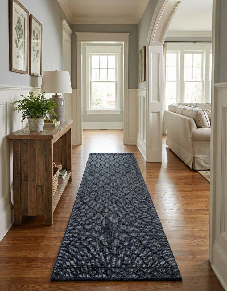 Detail image of 2' 7 x 13' 11  Hand Woven Larsa Jute Runner Rug