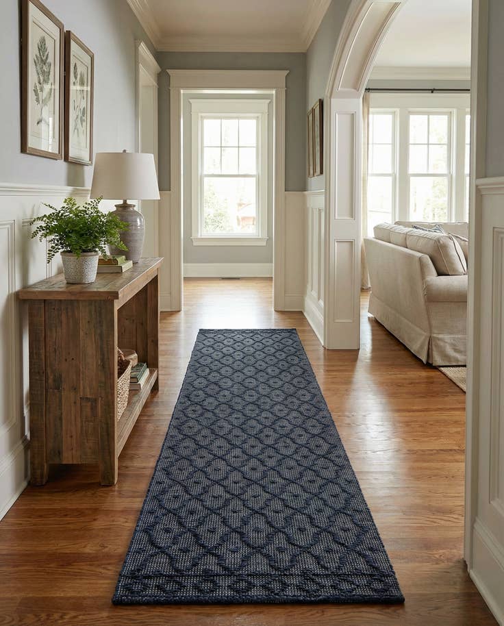 Detail image of 2' 7 x 13' 11 Hand Woven Larsa Jute Runner Rug