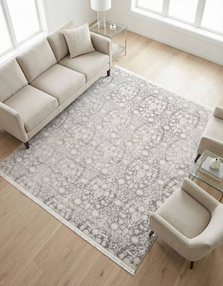 Detail image of  8' x 8' Modern Classical Square Rug