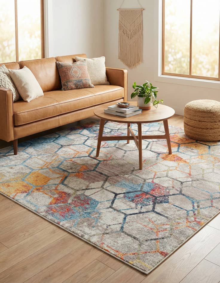 Detail image of 8' x 8' Andromeda Square Rug