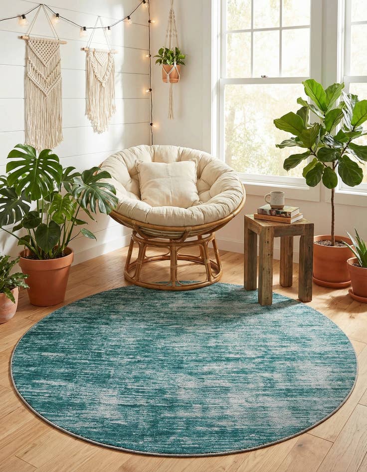 Detail image of 5' x 5' Asha Round Rug