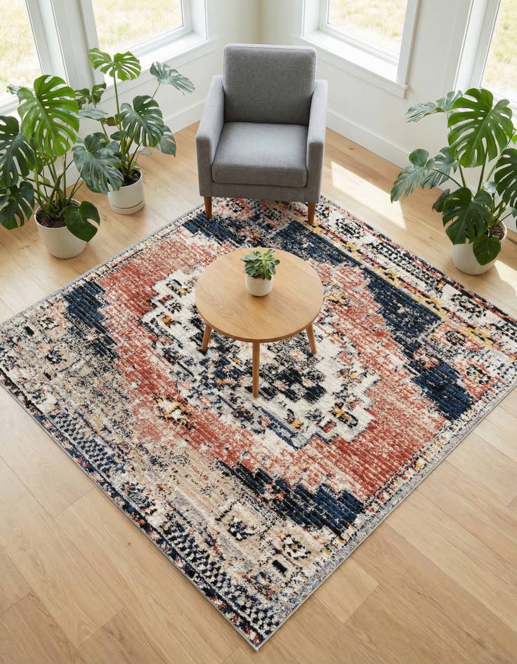 Detail image of 6' x 6' Tucson Square Rug