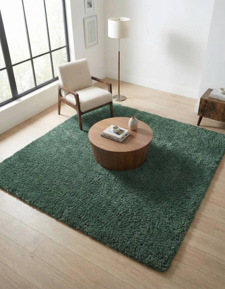 Detail image of 8' x 8' Infinity Shag Square Rug