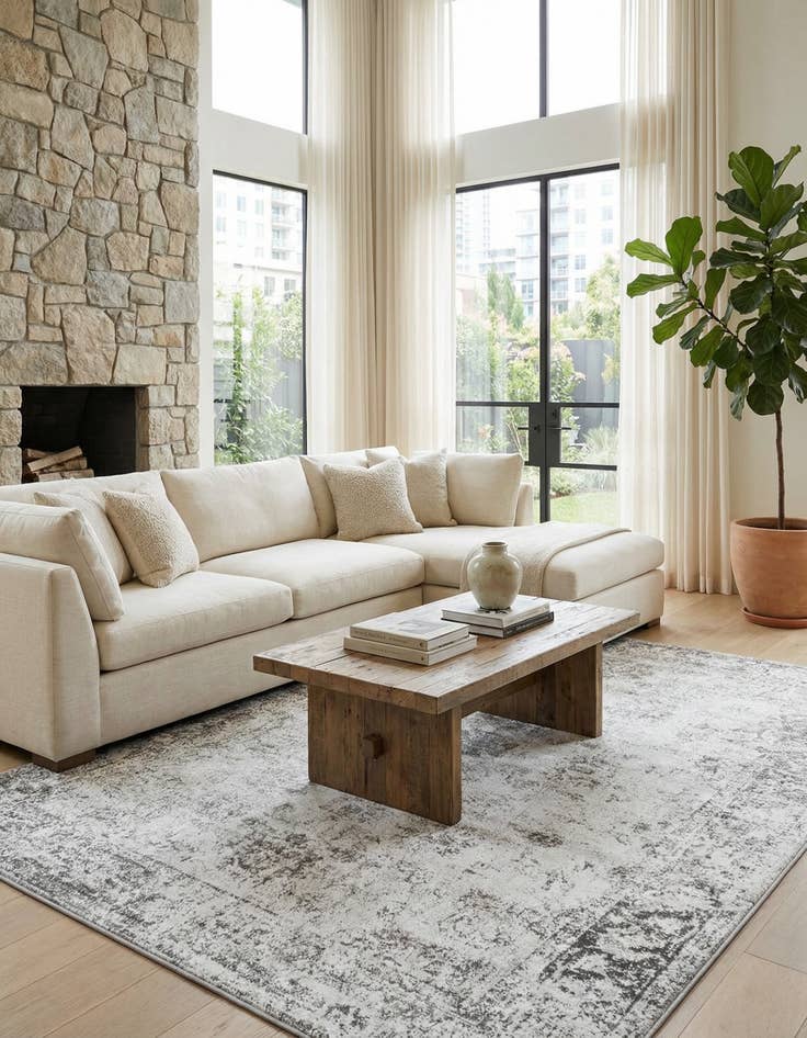 Detail image of 7' 10 x 10' Monte Carlo Rug With Pad Bundle