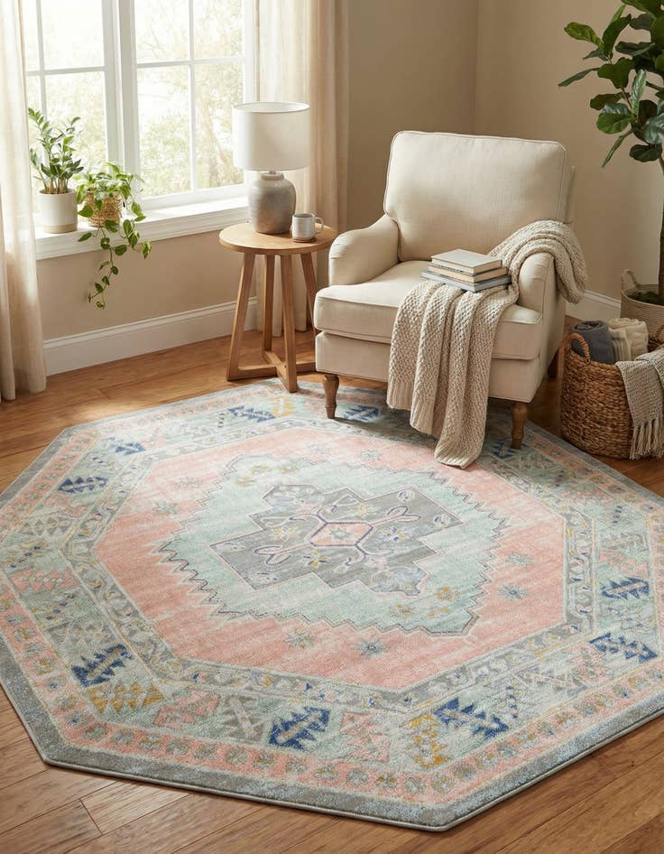 Detail image of 7' x 7' Whitney Octagon Rug