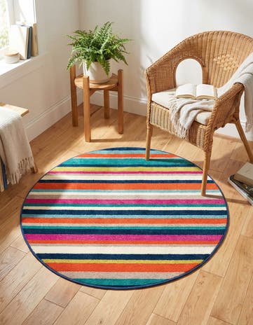 3' x 3' Azalea Round Rug