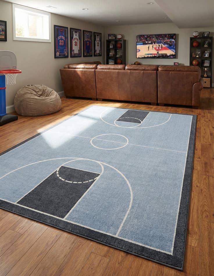 Detail image of 7' x 10' Sports Washable Rug