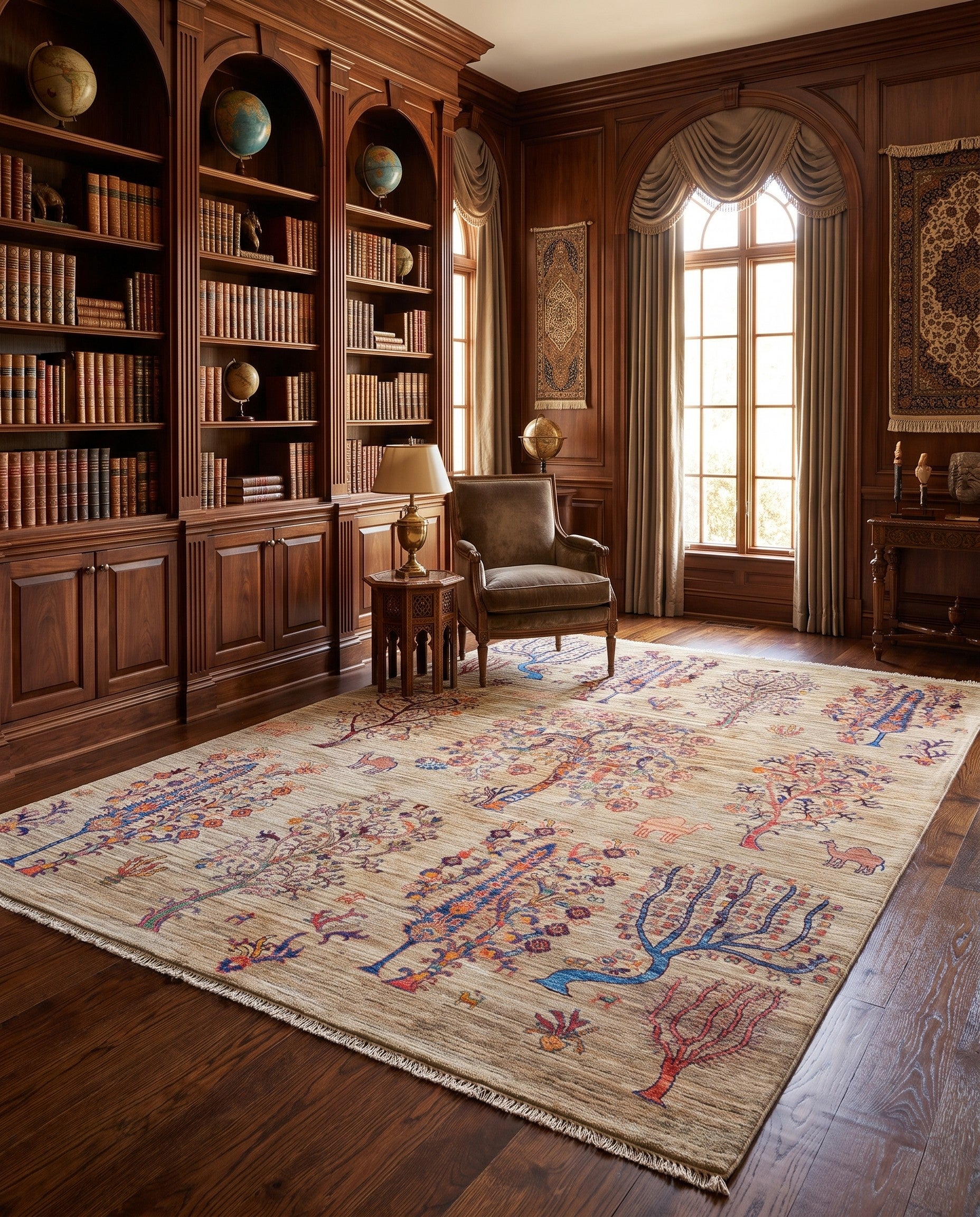 5' 9 x 7' 7 Hand Knotted Ariana Ziegler Rug