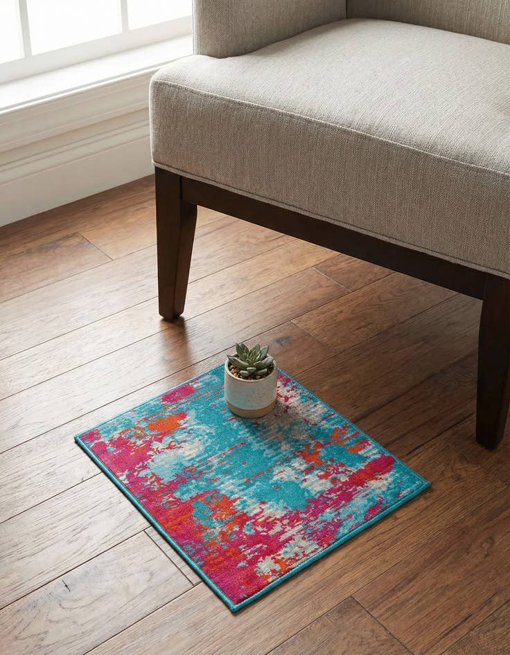 Detail image of 1' 4 x 1' 4 Azalea Sample Rug