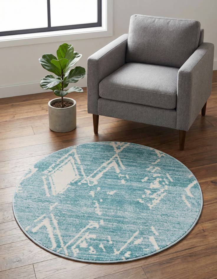 Detail image of Jill Zarin 3' 3 x 3' 3 Uptown Carnegie Hill Round Rug