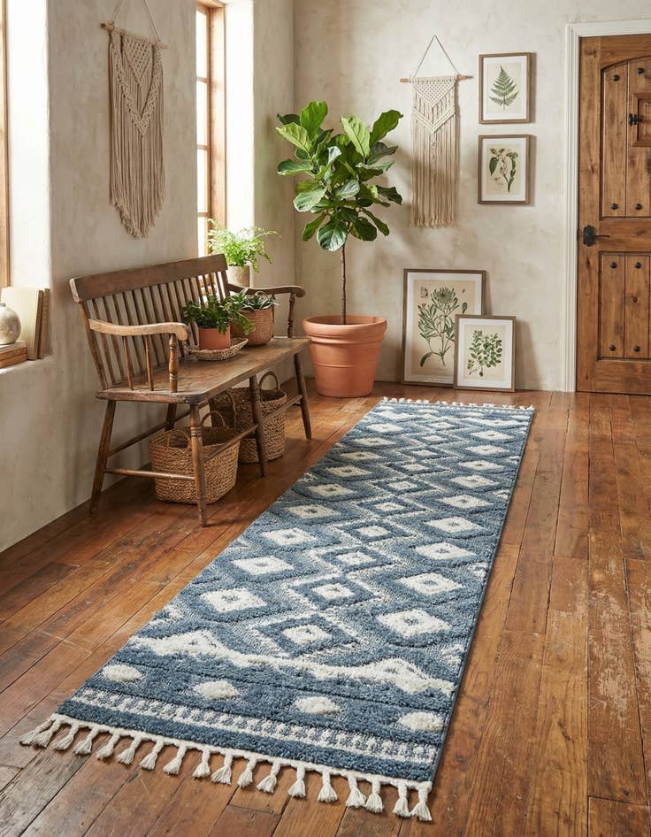 Detail image of 2' 7 x 12' Boho Runner Rug
