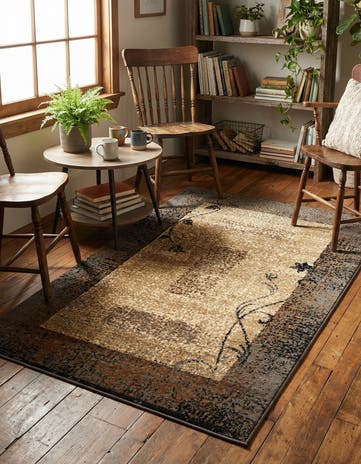 3' x 5' 3 Coffee Shop Rug