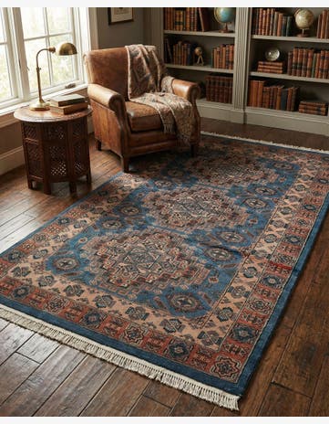 4' 2 x 6' 1 Hand Knotted Kazak Oriental Wool Rug