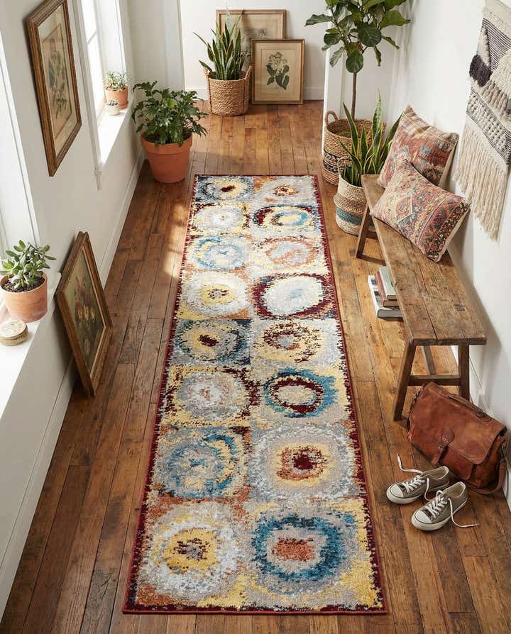 60cm x 245cm Kamala Washable Läufer Teppich