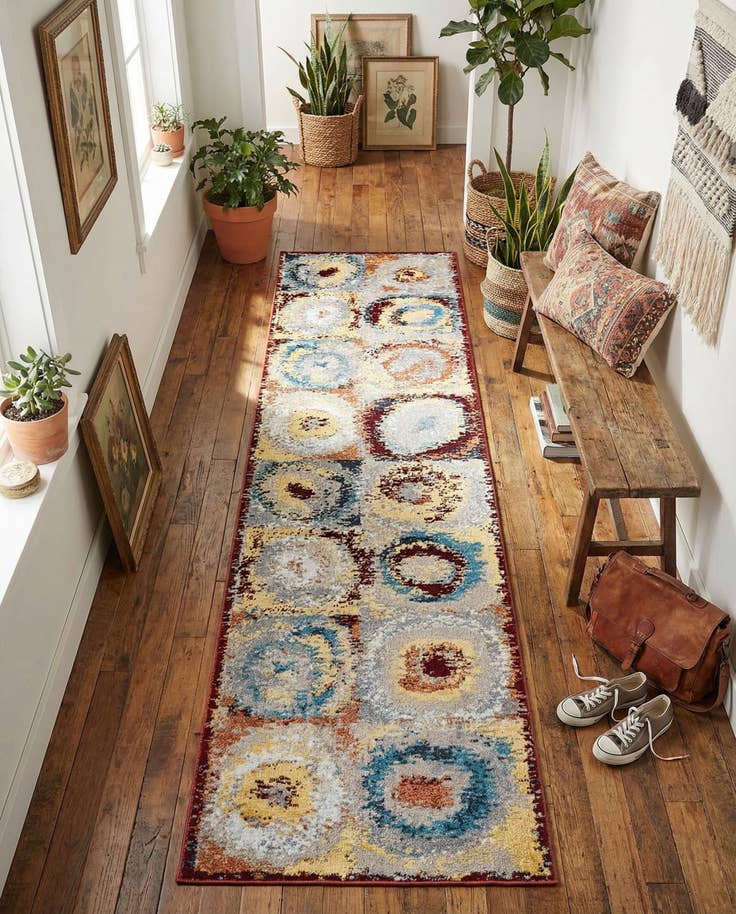 Detailansicht von 60cm x 245cm Kamala Washable Läufer Teppich