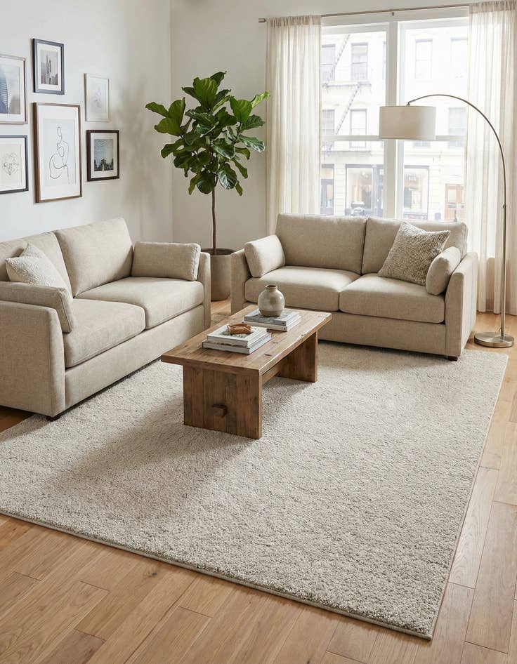 Detail image of 9' x 12' Solid Frieze Rug