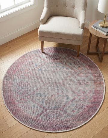 4' x 4' Washable Sisu Round Rug