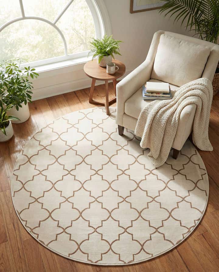 Jill Zarin 5' 3 x 5' 3 Uptown Lincoln Center Round Rug