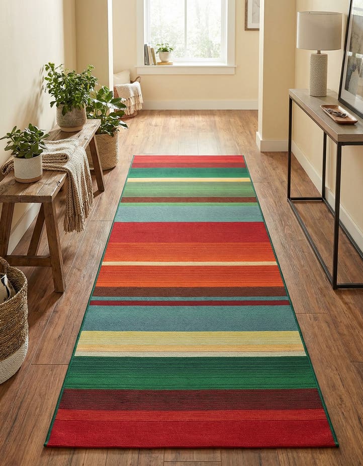 2' 7 x 7' Easy-Clean Modern Indoor / Outdoor...
