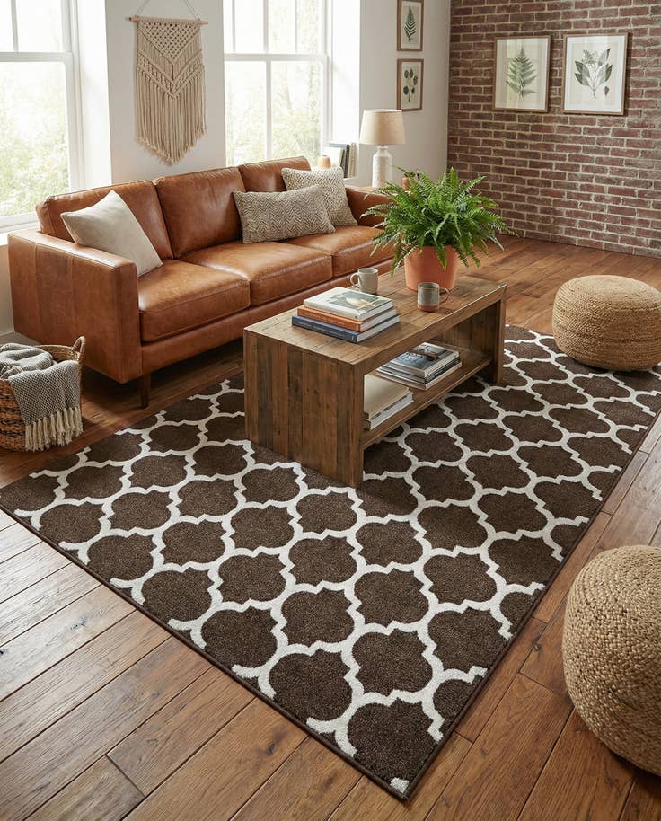 Detail image of 7' 10 x 11' Lattice Rug