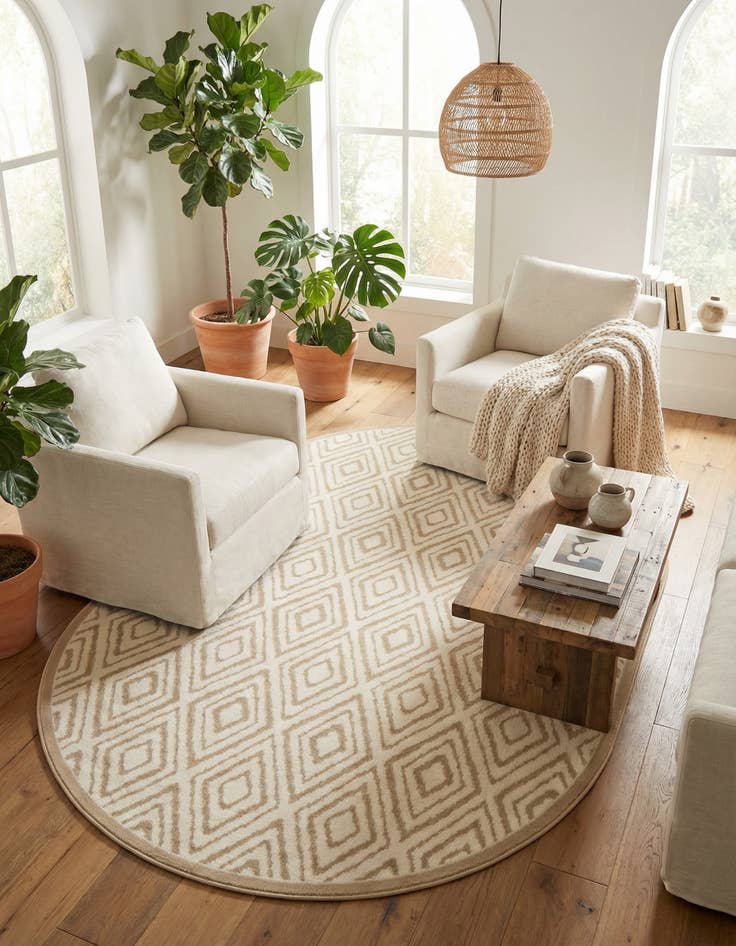 Detail image of 7' x 10' Hermitage Oval Rug