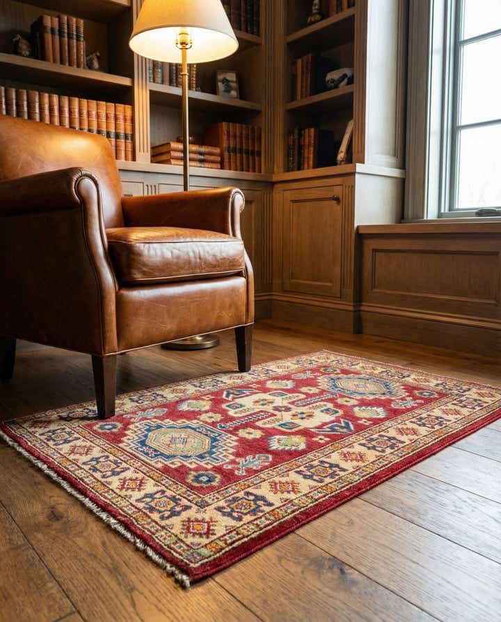 2' 8 x 4' Hand Knotted Kazak Rug