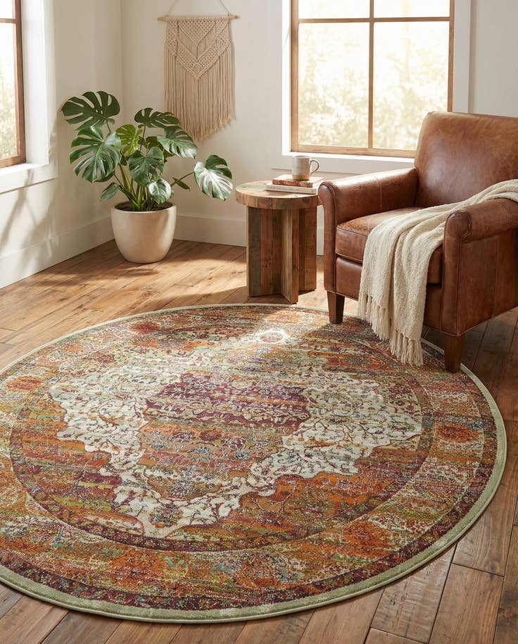 Detail image of 5' 5 x 5' 5 Santiago Round Rug