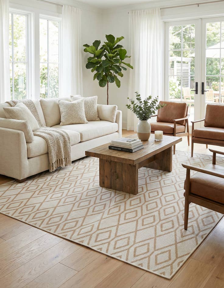 Detail image of 7' 10 x 10' Washable Jill Zarin Turks and Caicos Indoor / Outdoor Rug