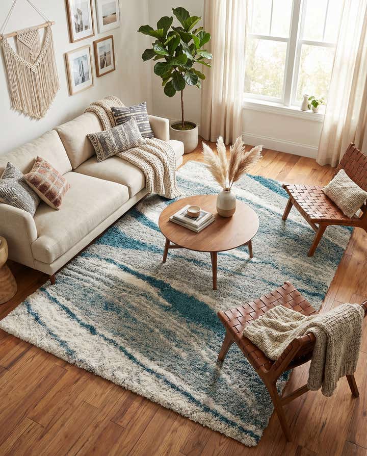 5' 3 x 8' Soft Touch Shag Rug