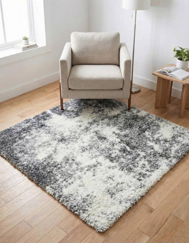 Detail image of 4' x 4' Soft Touch Shag Square Rug