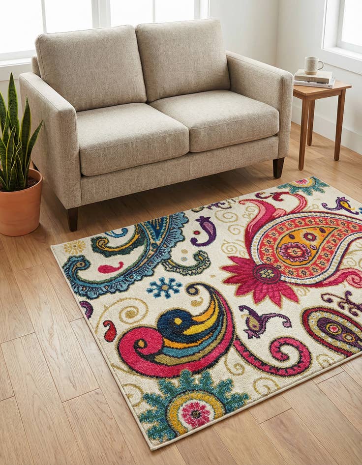 Detail image of 3' 3 x 5' 3 Washable Casablanca Rug