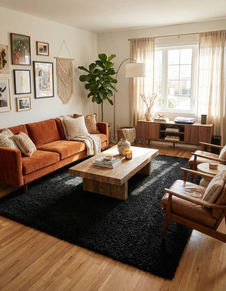 Detail image of 7' 10 x 11' Solid Shag Rug